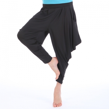Yoga Casual Workout Clothes Summer Suits(Rope Short sleeve T-Shirt+Loose Pants)